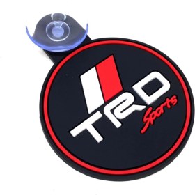 Resim Oto Aksesuarcım Trd Sport Yazılı Dekor Silikon Vantuzlu Cam Süsü 7.5cm 