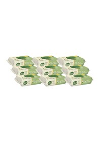 Resim Sleepy Islak Havlu Mendil Doğal Organik Pamuklu 50 Yaprak Plastik Kapaklı (9 Lu Set) 