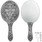 Resim Gümüş Karanfi Motifli El Aynası 1 