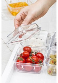 Resim Akrilik Beyaz 6 Lı Kapaklı Kahvaltılık Kahvaltı Seti & Saklama Kabı Cam Değildir Beyaz 