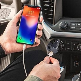 Resim PUCHEN USB Bağlantı Noktalı Araba MP3 Çalar - Eller Serbest Arama Mikrofonlu FM Verici,Çift USB Bağlantı Noktalı Araba MP3 Çalar Radyo, TF Kartı ve USB Diski Destekler 