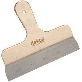 Resim Dekor 146 Eğri Ahşap Saplı Ispaltula 25 Cm Paslanmaz Çelik 