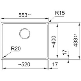 Resim Franke Mrg 110-52 Matt Black Eviye 