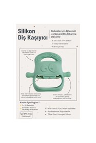 Resim My Reality Fashion Koyu Yeşil Bebek Silikon Diş Kaşıyıcı 