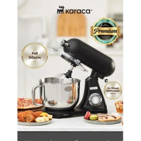 Resim Karaca 1800W Döküm Gövdeli 6,2 Litre Hazne Kıyma-Sucuk Yapma Hamur Yoğurma Çıprma Karıştırma Vb Çok Fonksiyonlu Premium Mutfak Şefi 