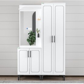 Resim Garaj Home Aynalı Vestiyer Çok Renkli 