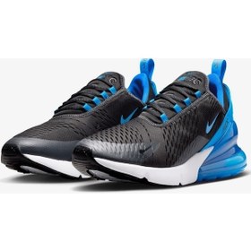 Resim Nike Air Max 270 Ah8050-028 Siyah Mavi Erkek Sneaker Dar Kalıp Siyah - Mavi 