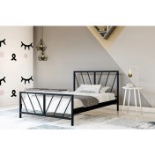 Resim Metalia Gm 228 Gözde Si̇yah Tek Ki̇şi̇li̇k Karyola 90X190 cm 