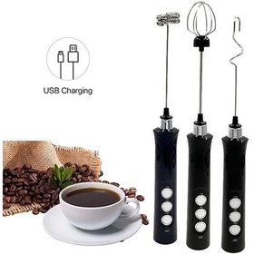 Resim 3 In1 Elektrikli Süt Frother El Mikser Blender 3 Bıyıklar ile Süt Köpük Yumurta Çırpıcı Pratik Mutfak Pişirme Aracı | Sütlüler(Yurt Dışından) 