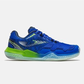 Resim Joma Tpoıs2604ac Point Toprak & Sert Kort Erkek Tenis Ayakkabısı Mavi / Lime Yeşili Lacivert 