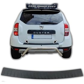 Resim Dacia Duster Arka Tampon Eşiği Koruma 2010-2017 Arası Plastik N11.3557 