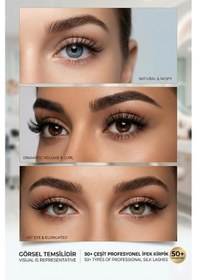 Resim Ocean 0.10c Natural Kıvrım 14 Mm Soft Eyelash Doğal İpek Kirpik 16'lı 