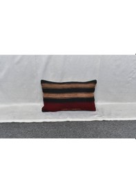 Resim Zehra Abla Halı Yeni El Dokuma Dekoratif Lumbar Kilim Kırlent Yastık Kılıfı 6116 