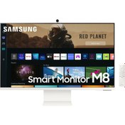 Resim LS32BM801UUXUF 32" 81 Ekran UHD 60 Hz Smart Beyaz Monitör Samsung