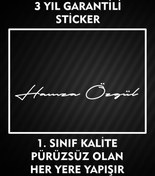 Resim 3M Size Özel Kişiye Özel Ad Soyad Imza Sticker 1 Adet / Etiket / Araç Sticker / Araba Sticker 