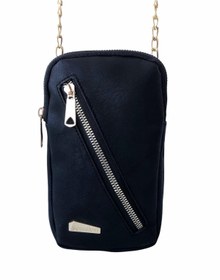 Resim samilon Kadın Siyah Telefon Bölmeli Çapraz ve Omuz Çantası 