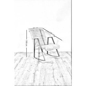 Resim Hmplast Sallanır Ahşap Detaylı Tv Koltuğu | Sallanan Sandalye & Dinlenme Koltuğu | Sallanan Sandalye | Modern Tasarım | Lacivert 