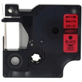 Resim Cestag D1 45807 Uyumlu Şerit Kırmızı - Siyah 19 MM x 7 M 