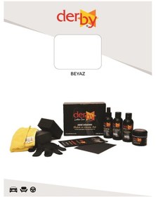 Resim Derby Beyaz Deri Döşeme Boyama Ve Onarım 4 Lü Set 