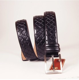 Resim Beldekemer Sk35051001 Klasik Erkek Siyah Deri Kemer 3.5 Cm Eninde 