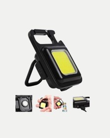 Resim Led Mini Anahtarlık Fener - 1000 Lümen Güçlü Işık Ve Usb Type-c Şarjlı Çok Renkli 