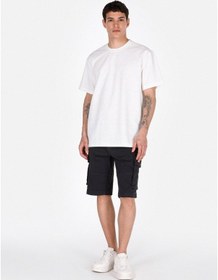 Resim Colin's Colins Comfort Fit Yuvarlak Yaka Jakarlı Erkek Beyaz Kısa Kol Tişört Cl1074855 Q1.v2 Wht Beyaz 
