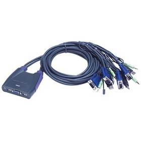 Resim Aten 4Port Usb Cs64Us-At 4X 15Pin Dsub 2048X1536 Kvm Switch 