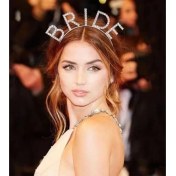 Resim Bekarlığa Veda Kristal Taşlı Gümüş Bride Tacı 