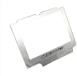 Resim Sunvalley Özel GBASP sınıfı ekran koruyucu ayna gümüş değiştirme, Gameboy gelişmiş GBA SP el oyun konsolu, yeni DIY ekstra çizilmez ekran üst koruma yüzey aksesuarları 