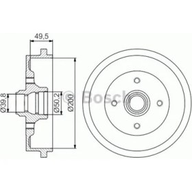 Resim Swag Audi 80 Fren Kampanası 1978 - 1987 Arası Büyük Tip Çap 200MM 