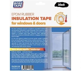 Resim Nacario Epdm Kauçuk Pencere Kapi Izolasyon Bandi, 5mm x 15MM x 5mt Boyut, Siyah 