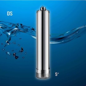 Resim Dalgıç Derinkuyu, Kesonkuyu Pompa-5"Motorlu-Bakırsargı%%-2Hp-220V-20Mtkablo-Pano-Dik 86Mt-7,5M3 