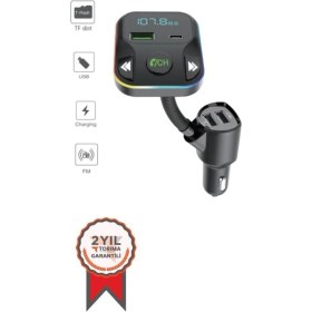 Resim G12 Pd Şarj Özellikli Dijital Göstergeli Bluetooth Fm Transmitter 