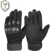 Resim Pengfushop5 Siyah Stil M Beden Ozero Taktik Ordu Askeri Eldiven Sert Knuckle Tam Parmak Erkekler Için Motosiklet Eldivenleri Açık Bisiklet Avcılık Yürüyüş Kamp (Yurt Dışından) 