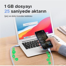 Resim Ugreen Type-c To Lightning 3a Pd Mfi Sertifikalı Hızlı Şarj Ka... 