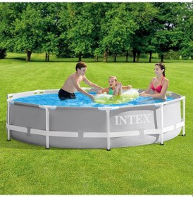 Resim İntex 26702 305x76cm Premium Prefabrik Havuz Seti 220v Filtreli 