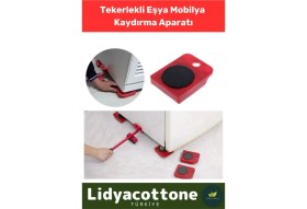 Resim Tekerlekli Mobilya Ağır Beyaz Eşya Kaydırma Aparatı Krikolu Set 