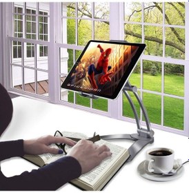 Resim Bucuks 360 Derece Dönebilen Mutfak Masaüstü Telefon Tablet Tutucu Ayarlanabilir Esnek Ayaklı Metal Renkli 