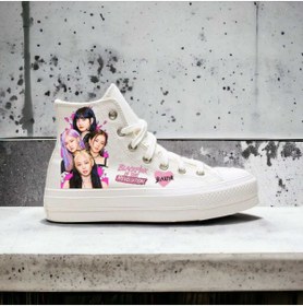 Resim amazoondesing Blackpink Baskılı Özel Tasarım Kız Spor Ayakkabı Sneaker 