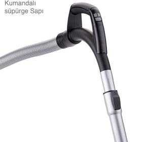 Resim KORKMAZ A902-01 COSMOS PREMIUM ANTRASİT-SİYAH ELEKTRİKLİ SÜPÜRGE Beyaz 