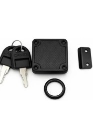 Resim Profesyonel Kare Çekmece Kilidi, Nikel, 22 Mm, 4x4 Cm, 2 Anahtarlı, Yüksek Kaliteli, Güvenli Kilit, Dayanıklı, Ofis, Evrak Dolabı Uyumlu, Kolay Montaj, Mobilya Çekmece Kilidi, Siyah 