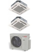 Resim Bosch Multi Kaset Tipi Inverter Klima 18000 Btu 1 Dış + 2 Iç Ünite 12000 + 12000 Btu 