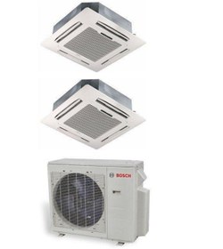 Resim Bosch Multi Kaset Tipi Inverter Klima 18000 Btu 1 Dış + 2 Iç Ünite 12000 + 12000 Btu 