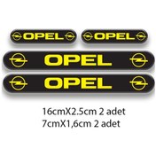 Resim Opel 3d Damla 4'lü Oto Sticker Set 3 