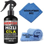 Resim Mertox Otomobil Araç Araba Oto Hızlı Cila Sprey 500ML Kaporta Bakım Parlatma Cilası Temizleme Bakım 