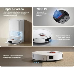 Resim Xiaomi Robot Vacuum X20 Pro 7.000 Pa Emiş Gücü Otomatik Paspas Yıkama Halı Tanıma Robot Süpürge 