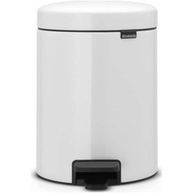Resim Pedallı Çöp Kutusu 5l Beyaz 