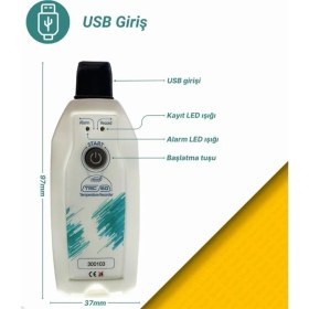 Resim Sevgift Tek Kullanımlık Otomatik Pdf Sıcaklık Kayıt Cihazı | Trc-60 
