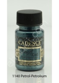 Resim 1140 Petrol - Cadence Dora Metalik Kumaş Boyası 