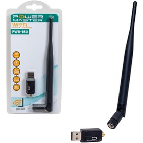 Resim POWERMASTER PWR-150 150 MBPS 7601 İŞLEMCİLİ USB KABLOSUZ ANTENLİ WİFİ ADAPTÖR CDLİ 